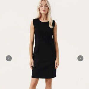 Part Two Dailyn Dress Black Classic Little Black Dress Sz 36